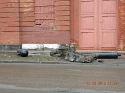 За сбитые пушки водитель заплатит 204 тысячи рублей