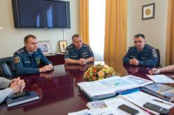 Главе администрации Кронштадта представили новый руководящий состав МЧС
